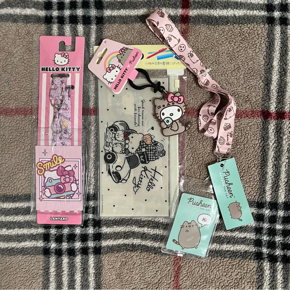 Sanrio Hello Kitty Pusheen Bundle Set (4)